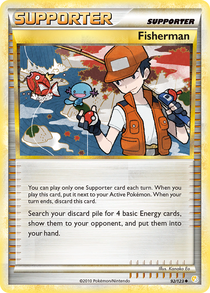 Fisherman (92/123) [HeartGold & SoulSilver: Base Set] | Mega City Incorporated