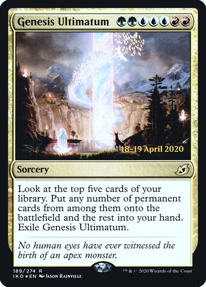 Genesis Ultimatum  [Ikoria: Lair of Behemoths Prerelease Promos] | Mega City Incorporated