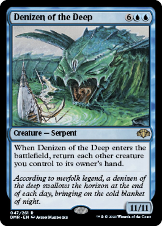 Denizen of the Deep [Dominaria Remastered] | Mega City Incorporated