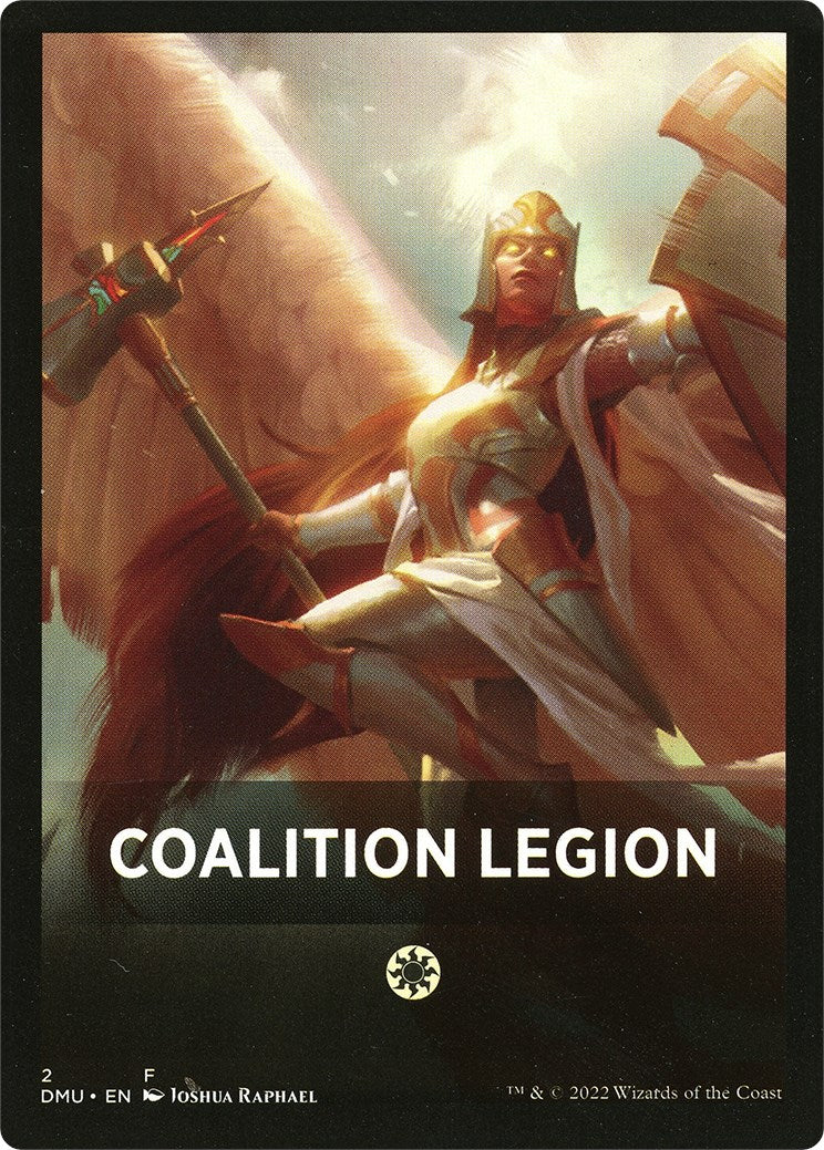 Coalition Legion Theme Card [Dominaria United Tokens] | Mega City Incorporated