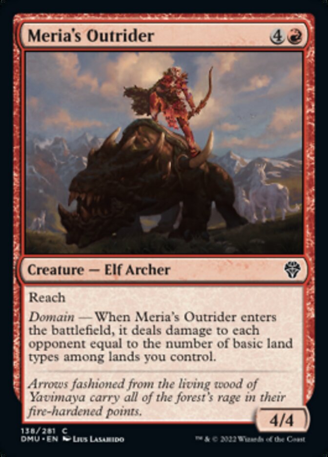 Meria's Outrider [Dominaria United] | Mega City Incorporated