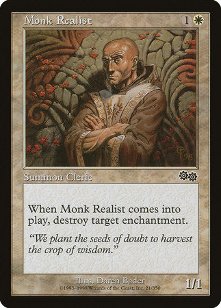 Monk Realist [Urza's Saga] | Mega City Incorporated