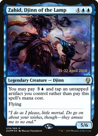 Zahid, Djinn of the Lamp [Dominaria Promos] | Mega City Incorporated