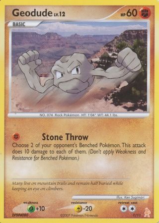 Geodude (1/11) [Diamond & Pearl: Trainer Kit - Lucario] | Mega City Incorporated