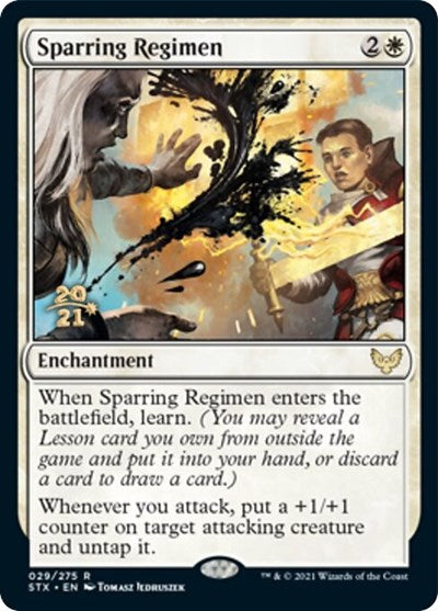 Sparring Regimen [Strixhaven: School of Mages Prerelease Promos] | Mega City Incorporated