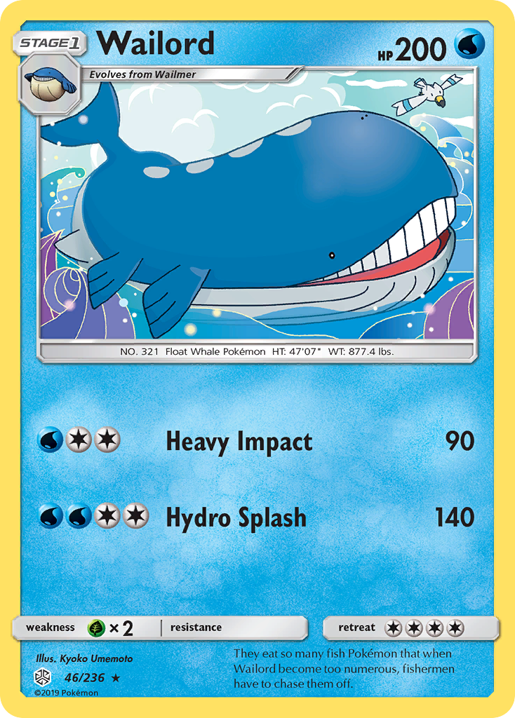 Wailord (46/236) [Sun & Moon: Cosmic Eclipse] | Mega City Incorporated