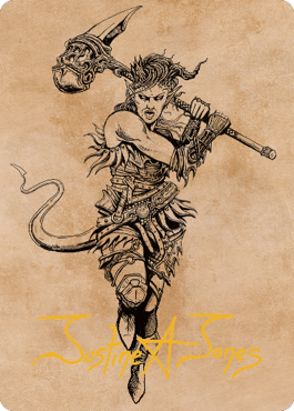 Karlach, Fury of Avernus Art Card (54) (Gold-Stamped Signature) [Commander Legends: Battle for Baldur's Gate Art Series] | Mega City Incorporated