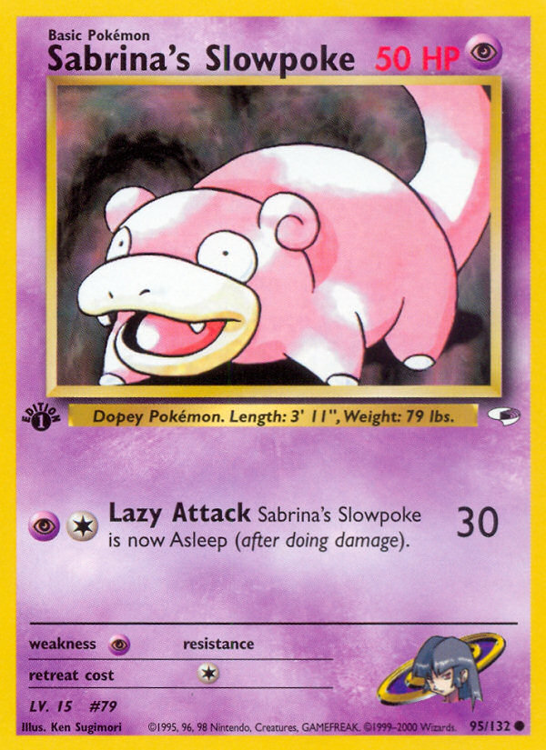 Sabrina's Slowpoke (95/132) [Gym Heroes 1st Edition] | Mega City Incorporated