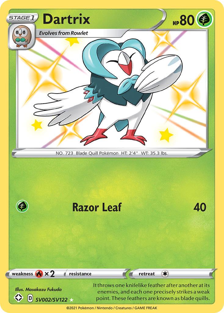 Dartrix (SV002/SV122) [Sword & Shield: Shining Fates] | Mega City Incorporated