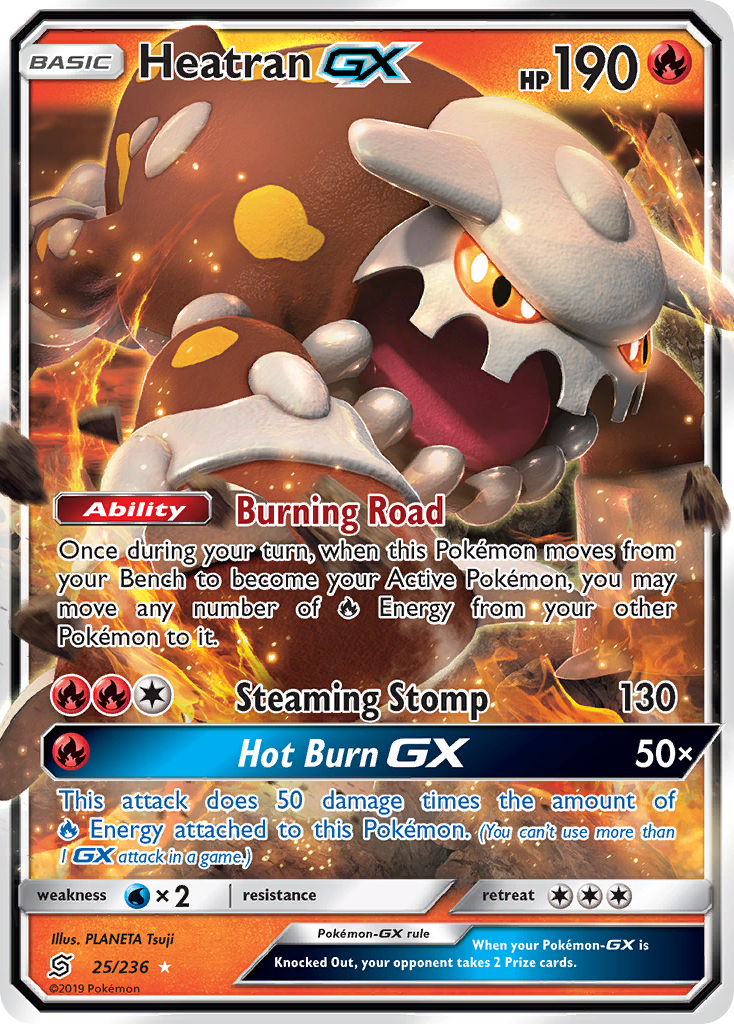 Heatran GX (25/236) [Sun & Moon: Unified Minds] | Mega City Incorporated