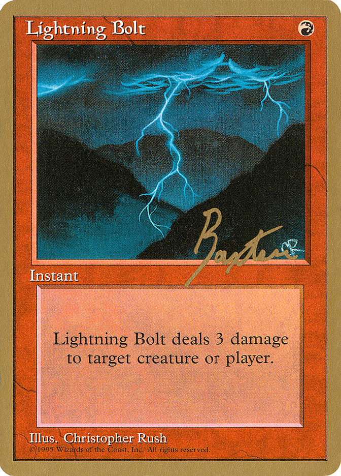 Lightning Bolt (George Baxter) [Pro Tour Collector Set] | Mega City Incorporated