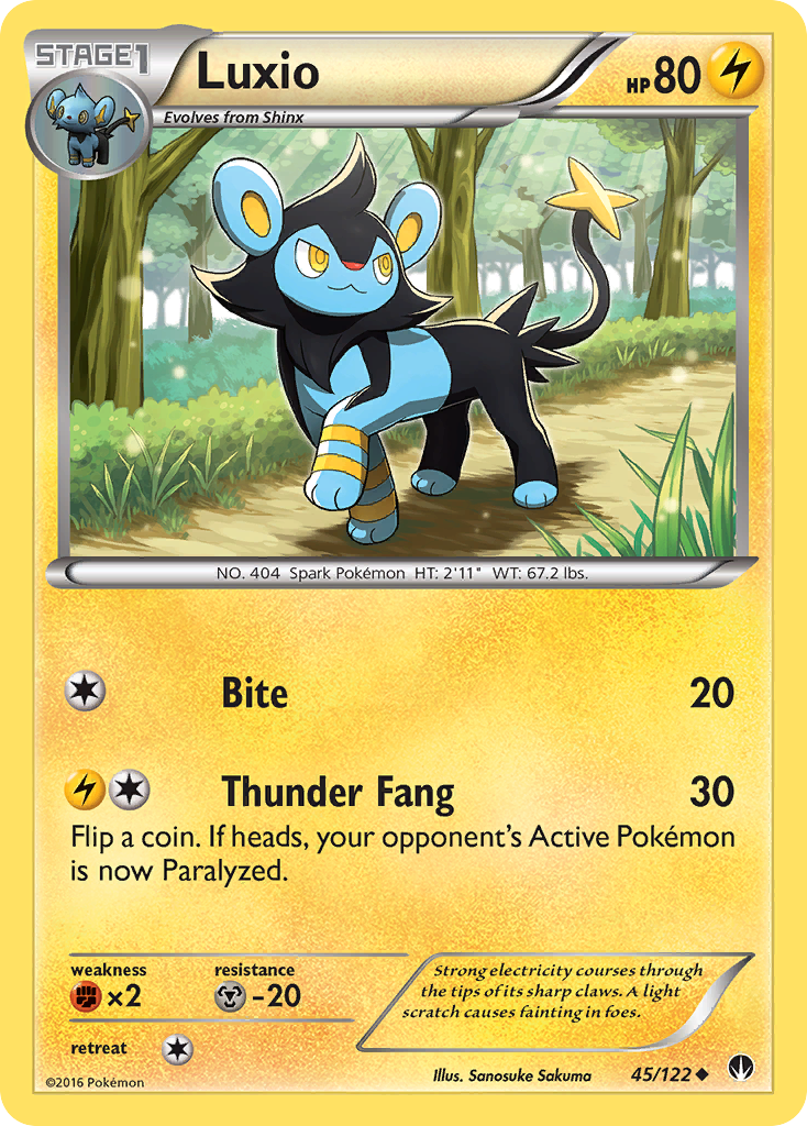 Luxio (45/122) [XY: BREAKpoint] | Mega City Incorporated