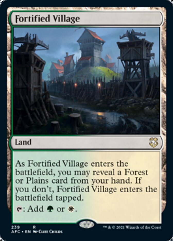 Fortified Village [Dungeons & Dragons: Adventures in the Forgotten Realms Commander] | Mega City Incorporated