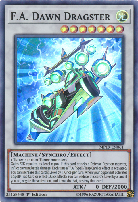 F.A. Dawn Dragster [MP19-EN061] Super Rare | Mega City Incorporated