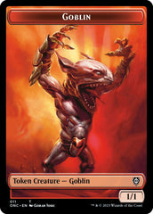 Rebel // Goblin Double-Sided Token [Phyrexia: All Will Be One Commander Tokens] | Mega City Incorporated