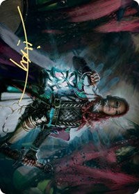 Tergrid, God of Fright Art Card (Gold-Stamped Signature) [Kaldheim: Art Series] | Mega City Incorporated