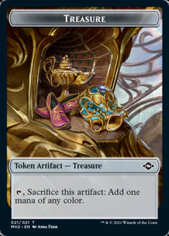 Treasure Token (#21) // Zombie Army Token [Modern Horizons 2 Tokens] | Mega City Incorporated