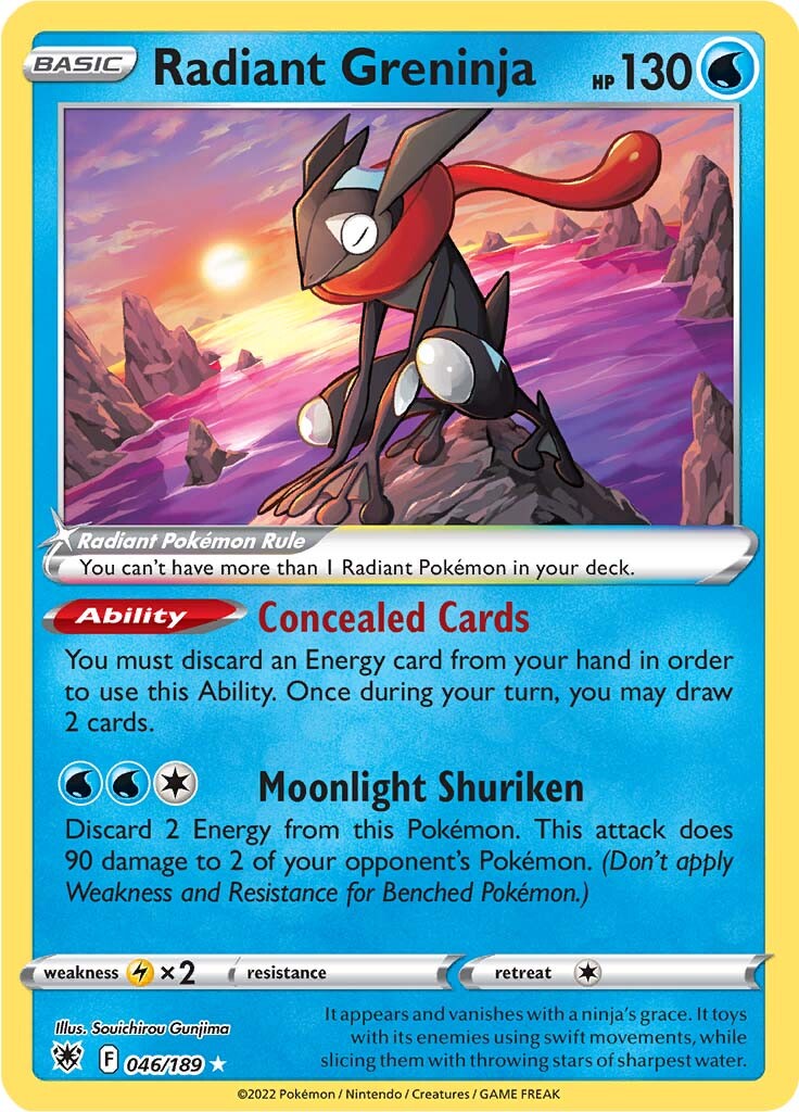 Radiant Greninja (046/189) [Sword & Shield: Astral Radiance] | Mega City Incorporated