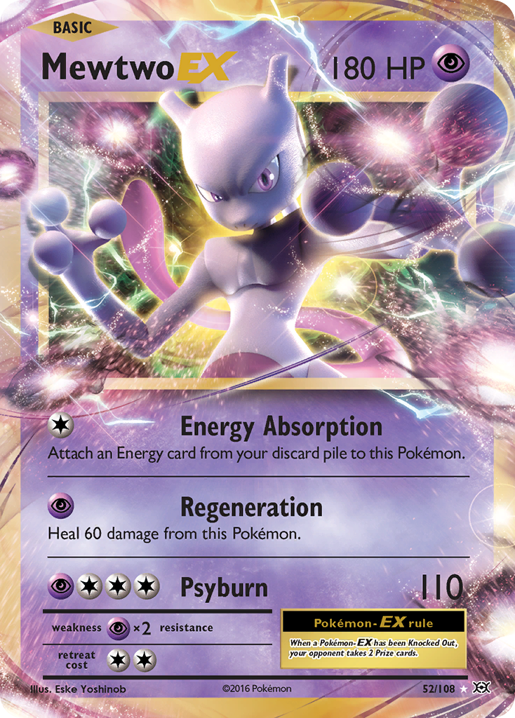 Mewtwo EX (52/108) [XY: Evolutions] | Mega City Incorporated