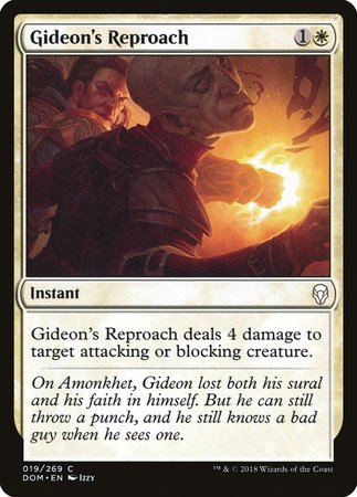 Gideon's Reproach [Dominaria] | Mega City Incorporated