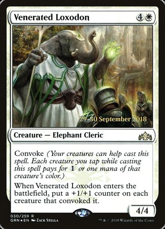 Venerated Loxodon [Guilds of Ravnica Promos] | Mega City Incorporated