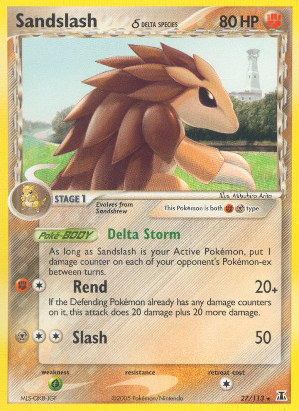 Sandslash (27/113) (Delta Species) [EX: Delta Species] | Mega City Incorporated