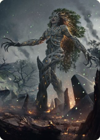 Titania, Gaea Incarnate Art Card [The Brothers' War Art Series] | Mega City Incorporated