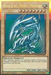 Blue-Eyes White Dragon [MAGO-EN001] Gold Rare | Mega City Incorporated