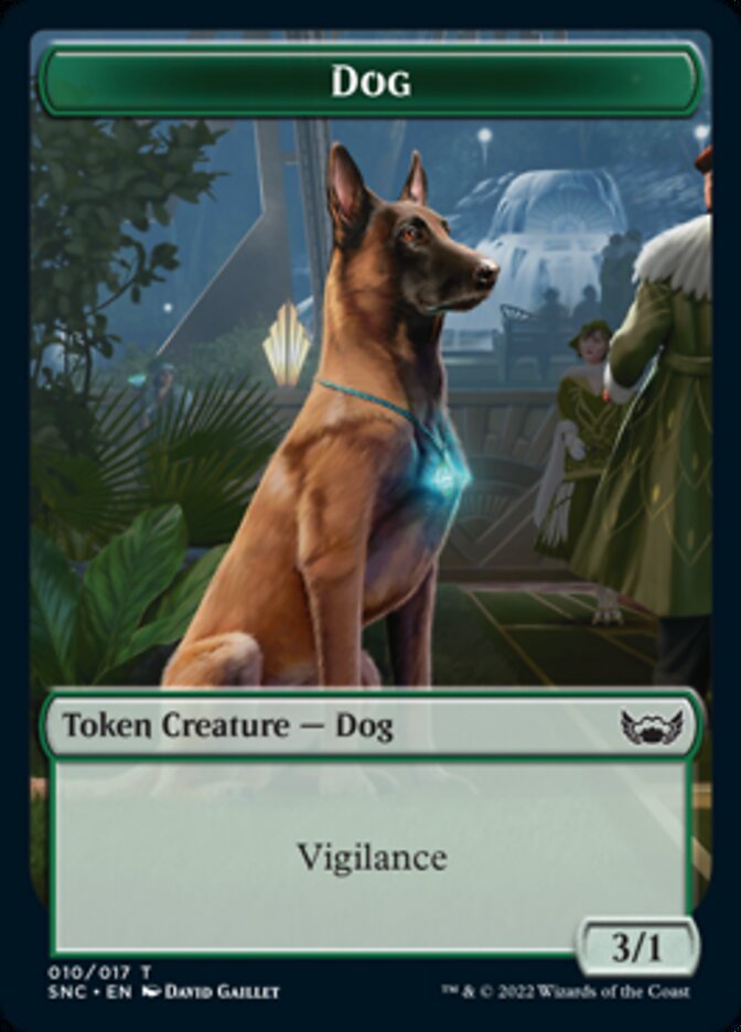 Dog Token [Streets of New Capenna Tokens] | Mega City Incorporated