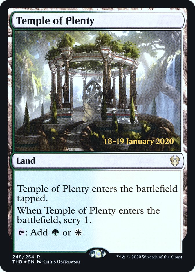 Temple of Plenty [Theros Beyond Death Prerelease Promos] | Mega City Incorporated