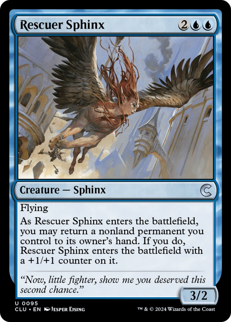 Rescuer Sphinx [Ravnica: Clue Edition] | Mega City Incorporated