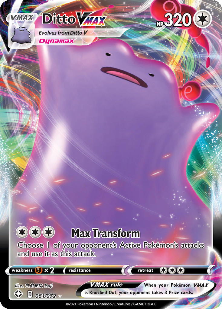 Ditto VMAX (051/072) [Sword & Shield: Shining Fates] | Mega City Incorporated