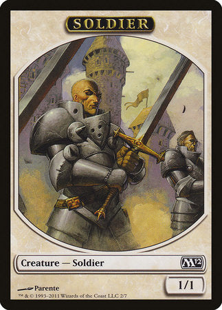Soldier Token [Magic 2012 Tokens] | Mega City Incorporated