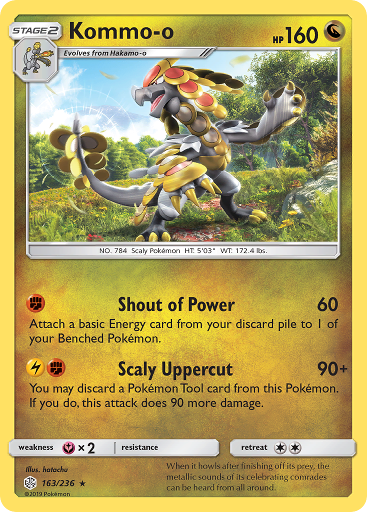 Kommo-o (163/236) [Sun & Moon: Cosmic Eclipse] | Mega City Incorporated