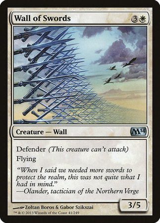 Wall of Swords [Magic 2014] | Mega City Incorporated