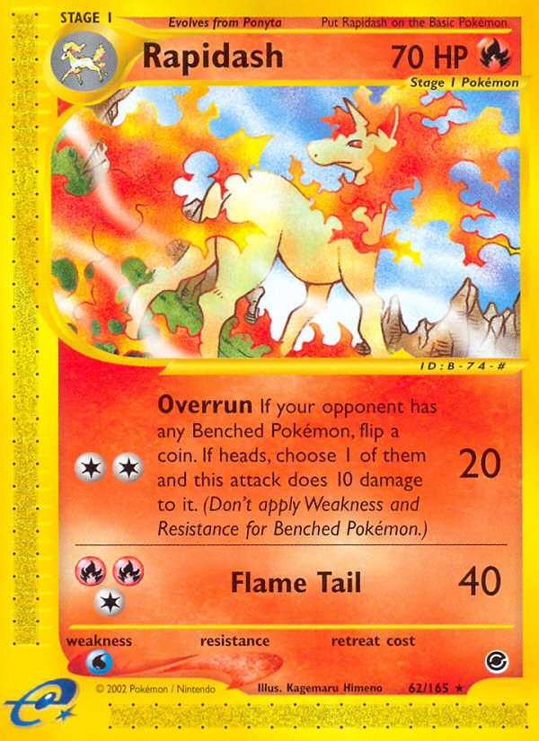 Rapidash (62/165) [Expedition: Base Set] | Mega City Incorporated