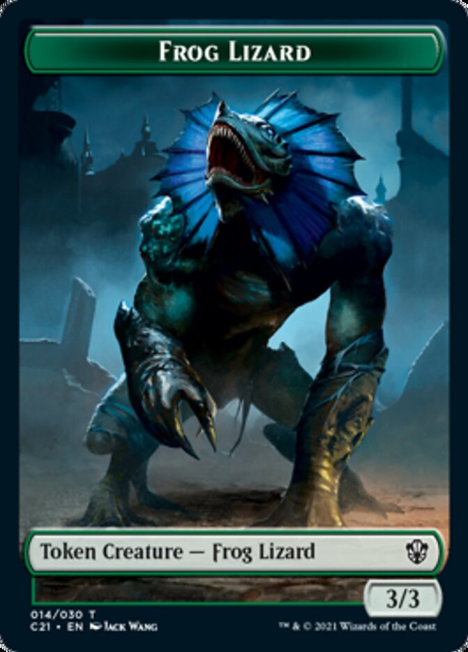 Frog Lizard // Elephant Token [Commander 2021 Tokens] | Mega City Incorporated