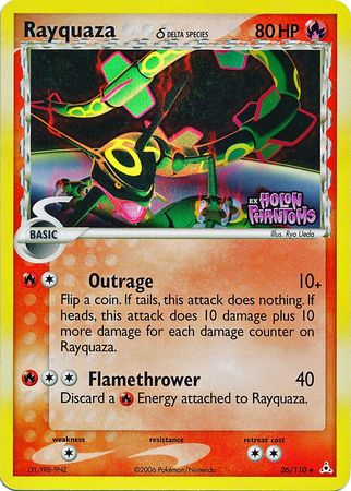 Rayquaza (26/110) (Delta Species) (Stamped) [EX: Holon Phantoms] | Mega City Incorporated