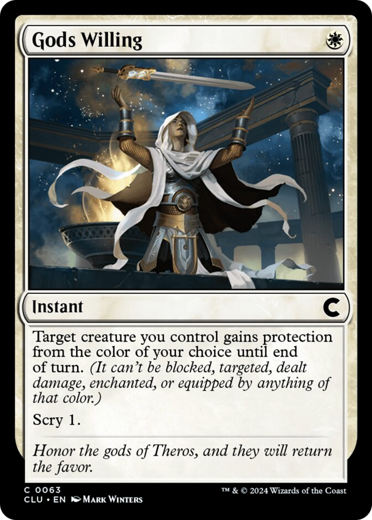 Gods Willing [Ravnica: Clue Edition] | Mega City Incorporated
