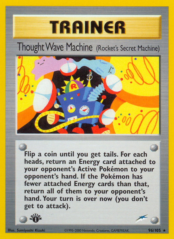 Thought Wave Machine (96/105) (Rocket's Secret Machine) [Neo Destiny 1st Edition] | Mega City Incorporated