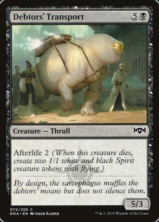Debtors' Transport [Ravnica Allegiance] | Mega City Incorporated