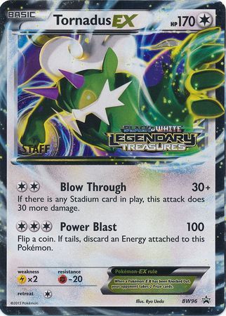 Tornadus EX (BW96) (Staff Prerelease Promo) [Black & White: Black Star Promos] | Mega City Incorporated