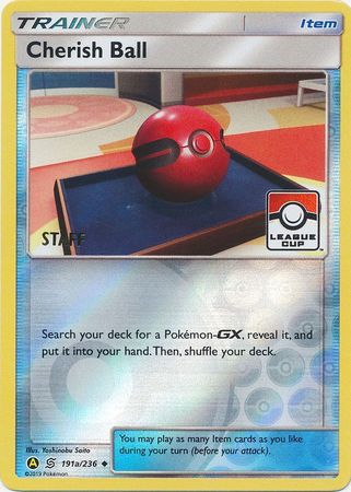Cherish Ball (191a/236) (League Promo Staff) [Sun & Moon: Unified Minds] | Mega City Incorporated