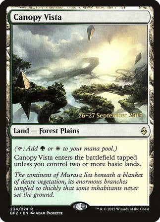 Canopy Vista [Battle for Zendikar Promos] | Mega City Incorporated