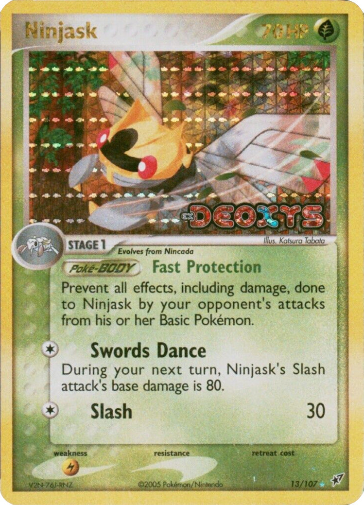 Ninjask (13/107) (Stamped) [EX: Deoxys] | Mega City Incorporated