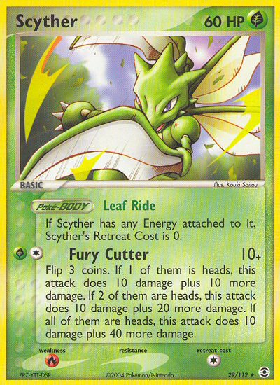 Scyther (29/112) [EX: FireRed & LeafGreen] | Mega City Incorporated