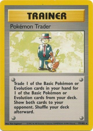 Pokemon Trader (77/102) [Base Set Unlimited] | Mega City Incorporated