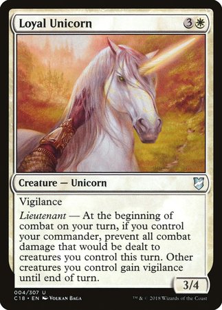 Loyal Unicorn [Commander 2018] | Mega City Incorporated