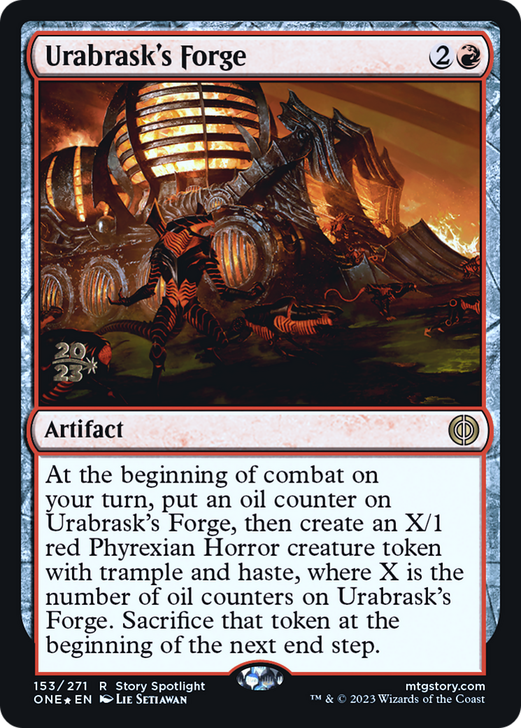 Urabrask's Forge [Phyrexia: All Will Be One Prerelease Promos] | Mega City Incorporated