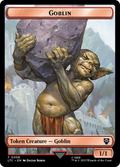 Goblin // Wraith Double-Sided Token [The Lord of the Rings: Tales of Middle-Earth Commander Tokens] | Mega City Incorporated